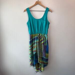 Charlotte Russe Women's Aztec Printed Hi Low Tank Dress Size Medium